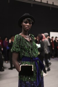 Backstage at Giorgio Armani RTW Fall 2017