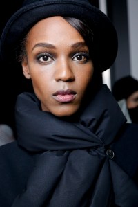Backstage at Giorgio Armani RTW Fall 2017