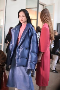 Backstage at Jil Sander RTW Fall 2017