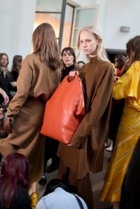 Backstage at Jil Sander RTW Fall 2017
