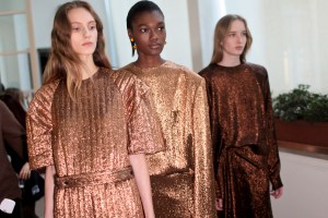 Backstage at Jil Sander RTW Fall 2017