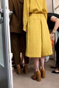 Backstage at Jil Sander RTW Fall 2017