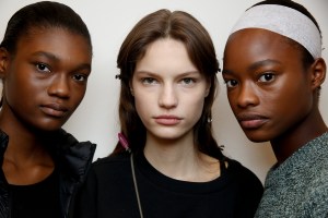 Backstage at Jil Sander RTW Fall 2017