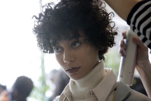 Backstage at Mara Hoffman RTW Fall 2017