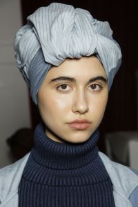 Backstage at Mara Hoffman RTW Fall 2017