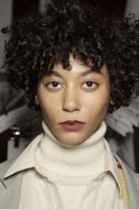 Backstage at Mara Hoffman RTW Fall 2017