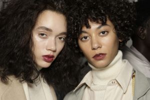 Backstage at Mara Hoffman RTW Fall 2017