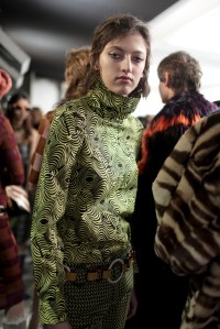 Backstage at Marni RTW Fall 2017