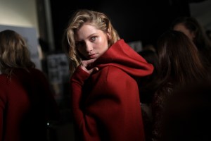 Backstage at Max Mara RTW Fall 2017