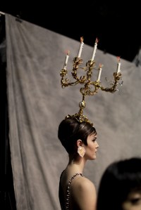 Backstage at Moschino RTW Fall 2017