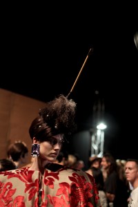 Backstage at Moschino RTW Fall 2017