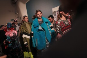 Backstage at MSGM RTW Fall 2017