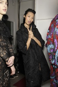Backstage at Naeem Khan RTW Fall 2017