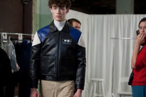 Backstage at Patrik Ervell Men's Fall 2017