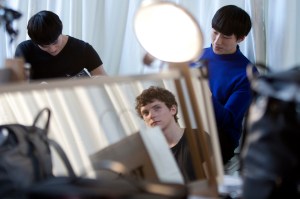 Backstage at Patrik Ervell Men's Fall 2017