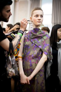 Backstage at Peter Pilotto RTW Fall 2017