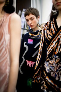 Backstage at Peter Pilotto RTW Fall 2017