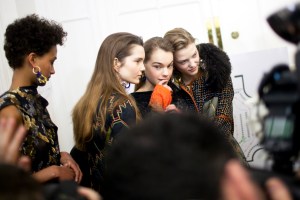 Backstage at Peter Pilotto RTW Fall 2017