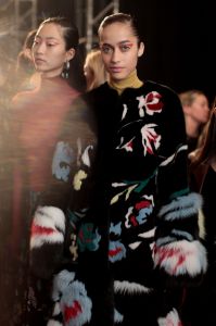 Backstage at Prabal Gurung RTW Fall 2017