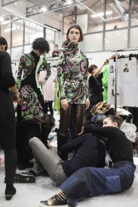 Backstage at Emilio Pucci RTW 2017
