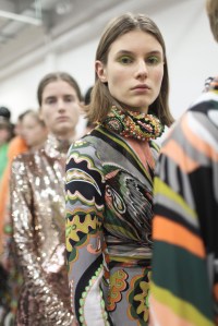 Backstage at Emilio Pucci RTW 2017