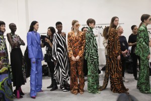 Backstage at Emilio Pucci RTW 2017