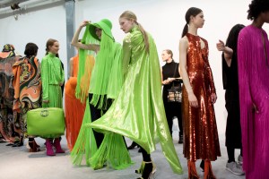 Backstage at Emilio Pucci RTW 2017