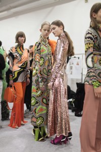 Backstage at Emilio Pucci RTW 2017