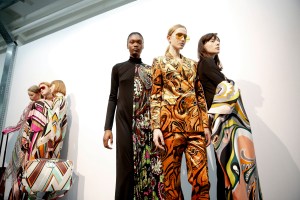 Backstage at Emilio Pucci RTW 2017