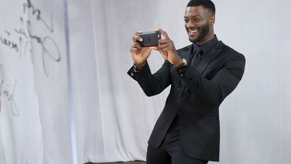 Aldis Hodge backstage 23rd Annual Screen Actors Guild Awards