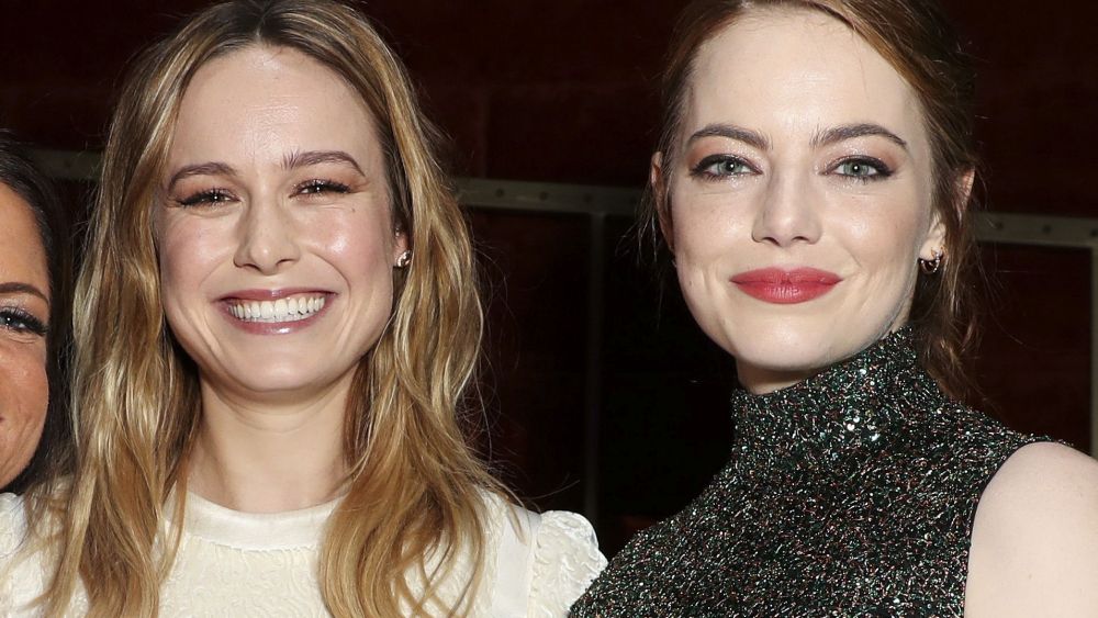 Brie Larson and Emma Stone Women in Film cocktail party