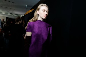 Backstage at Salvatore Ferragamo RTW Fall 2017