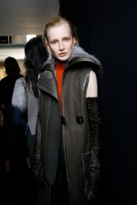 Backstage at Salvatore Ferragamo RTW Fall 2017