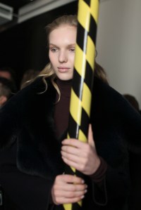 Backstage at Salvatore Ferragamo RTW Fall 2017