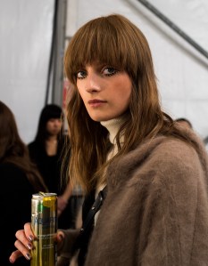 Backstage at Tadashi Shoji RTW Fall 2017
