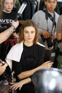 Backstage at Tibi RTW 2017