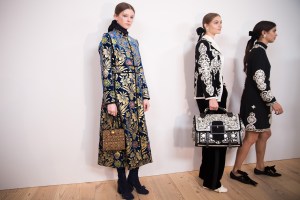 Backstage at Tory Burch RTW Fall 2017