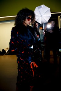 Backstage at Versace RTW Fall 2017