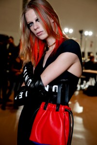 Backstage at Versace RTW Fall 2017