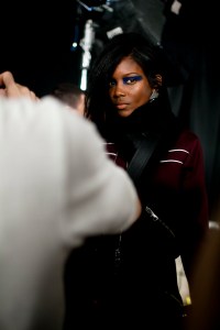 Backstage at Versus Versace RTW Fall 2017