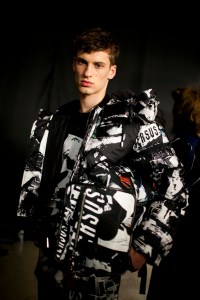 Backstage at Versus Versace RTW Fall 2017