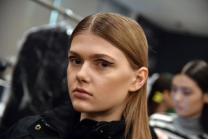 Backstage at Vfiles RTW Fall 2017
