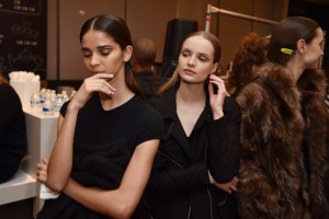 Backstage at Vfiles RTW Fall 2017