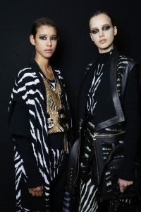 Backstage at Balmain RTW Fall 2017