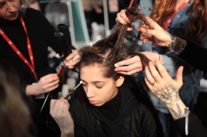 Backstage at Acne Studios RTW Fall 2017