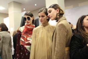Backstage at Acne Studios RTW Fall 2017