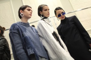 Backstage at Acne Studios RTW Fall 2017