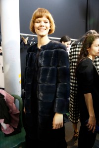 Backstage at Akris RTW Fall 2017