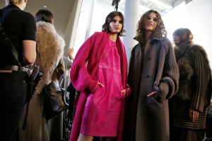 Backstage at Akris RTW Fall 2017