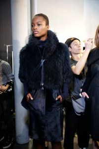 Backstage at Akris RTW Fall 2017